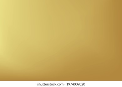 Gold abstract blurred gradient background, luxury backdrop. Vector illustration.
