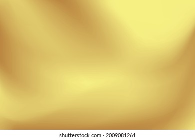 Gold abstract blurred gradient background, modern design luxury backdrop. Vector illustration.
