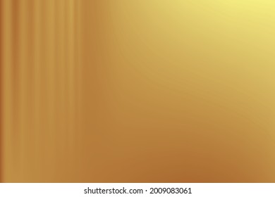 Fondo abstracto de gradiente dorado, diseño moderno de fondo lujoso, cortina. Ilustración vectorial.