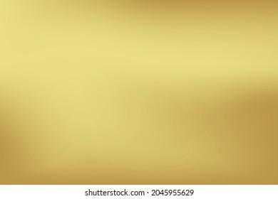 Gold abstract blurred gradient background. Vector illustration.