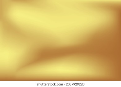 Gold abstract blurred gradient background. Vector illustration.
