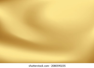 Gold abstract blurred gradient background. Vector illustration.