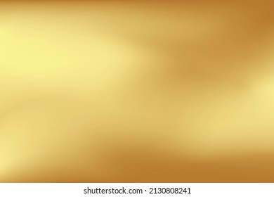Fondo de gradiente borroso abstracto dorado. Ilustración vectorial.