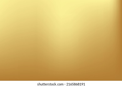 Gold abstract blurred gradient background. Vector illustration.