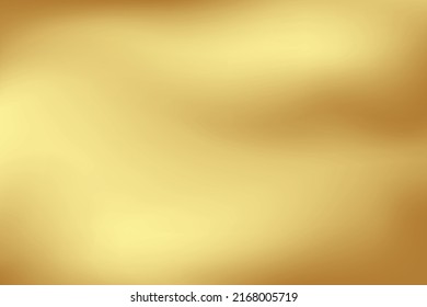 Gold abstract blurred gradient background. Vector illustration.