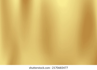 Gold abstract blurred gradient background. Vector illustration.