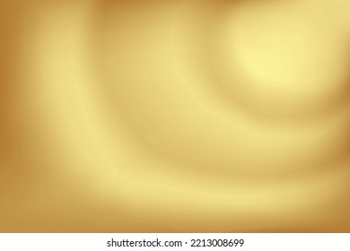 Gold abstract blurred gradient background. Vector illustration.
