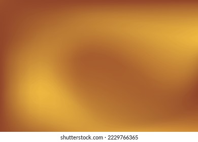 Gold abstract blurred gradient background. Vector illustration.