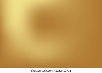 Gold abstract blurred gradient background. Vector illustration.