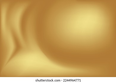 Gold abstract blurred gradient background. Vector illustration.
