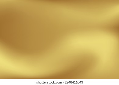 Gold abstract blurred gradient background  Vector illustration 