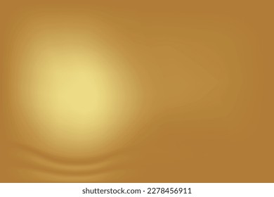 Gold abstract blurred gradient background. Vector illustration.