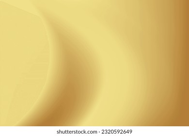 Gold abstract blurred gradient background. Vector illustration.