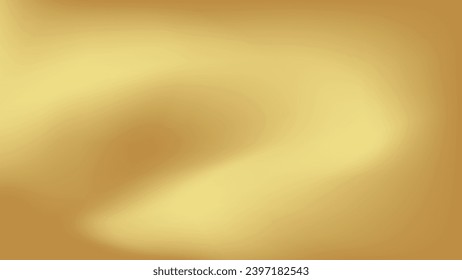 Gold abstract blurred gradient background. Vector illustration.
