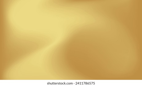 Gold abstract blurred gradient background. Vector illustration.