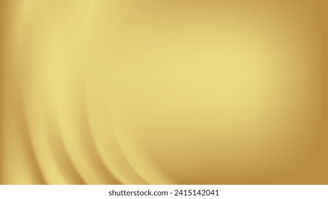Gold abstract blurred gradient background. Vector illustration.