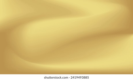 Gold abstract blurred gradient background. Vector illustration.