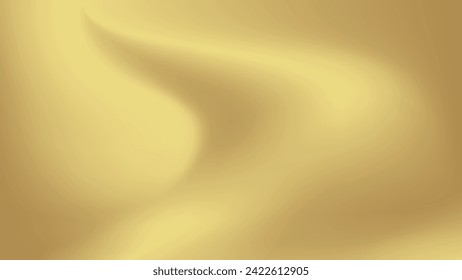 Gold abstract blurred gradient background. Vector illustration.
