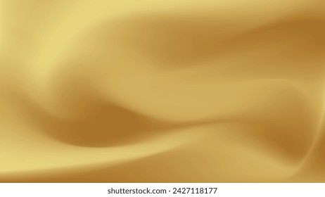 Gold abstract blurred gradient background. Vector illustration.