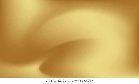 Gold abstract blurred gradient background. Vector illustration.