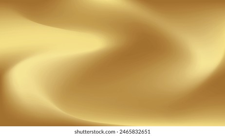Gold abstract blurred gradient background. Vector illustration.