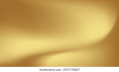 Gold abstract blurred gradient background. Vector illustration.