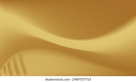 Gold abstract blurred gradient background. Vector illustration.