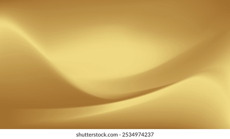 Gold abstract blurred gradient background. Vector illustration.