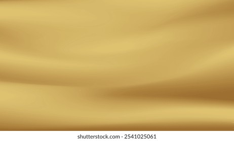 Gold abstract blurred gradient background. Vector illustration.