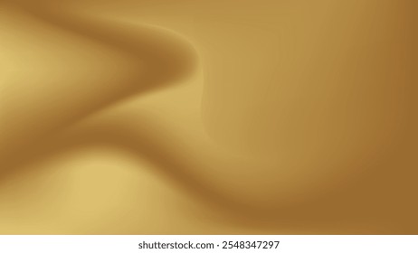 Gold abstract blurred gradient background. Vector illustration.