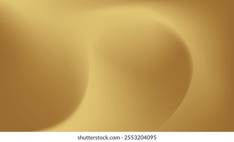 Fundo de gradiente borrado abstrato dourado. Ilustração vetorial.