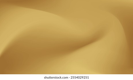 Gold abstract blurred gradient background. Vector illustration.