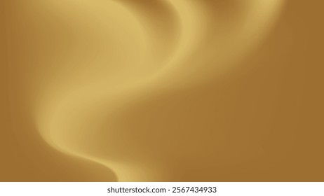 Gold abstract blurred gradient background, smoke, vapour pattern. Vector illustration.