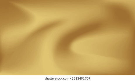 Gold abstract blurred gradient background. Vector illustration.