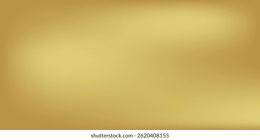 Gold abstract blurred gradient background. Vector illustration.