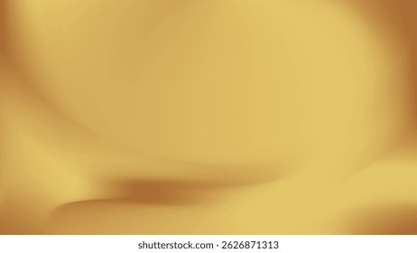 Fondo de gradiente borroso abstracto de oro. Ilustración vectorial.