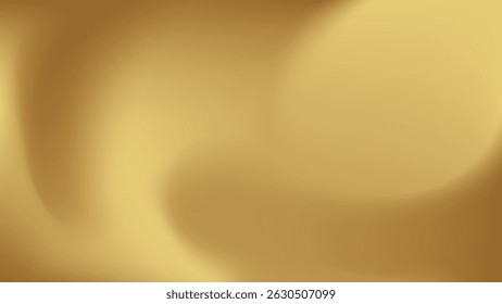 Gold abstract blurred gradient background. Vector illustration.