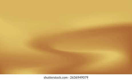 Gold abstract blurred gradient background. Vector illustration.