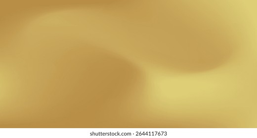Gold abstract blurred gradient background. Vector illustration