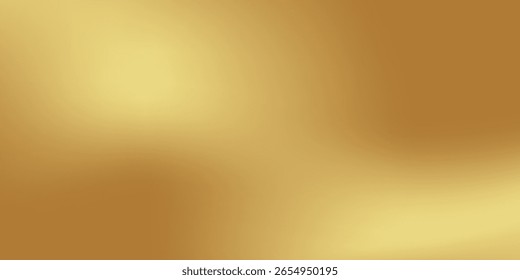 Gold abstract blurred gradient background. Vector illustration.