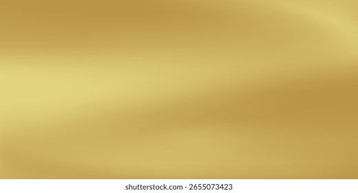 Fundo de gradiente borrado abstrato dourado. Ilustração vetorial.