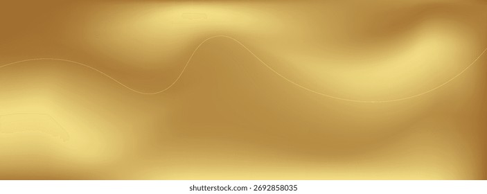 Fondo de gradiente borroso abstracto de oro. Ilustración vectorial.