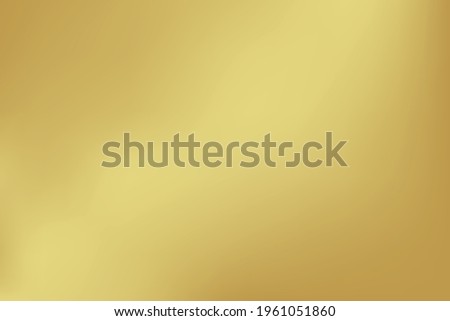 Gold abstract blurred gradient background, luxury backdrop. Vector illustration.