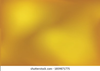 Gold abstract blurred gradient mesh background. Vector, illustration.