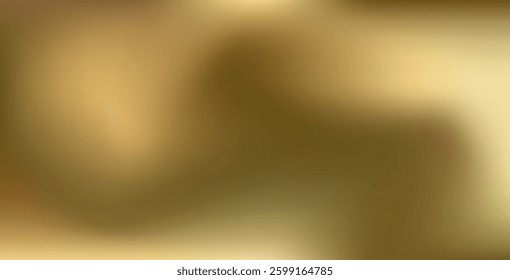 Gold abstract blurred gradient mesh background. Elegant vector illustration with smooth transitions. Perfect for luxury designs, banners, presentations, and digital artwork.