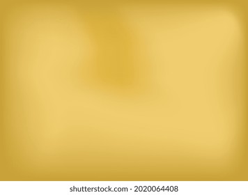 Gold abstract blurred template background for lettering. Minimalistic mockup to use for social media posts or advertisment. Flat cartoon vector illustration