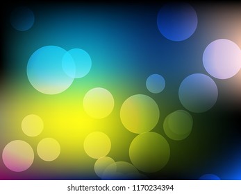Gold abstract bokeh background