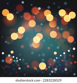 Gold abstract bokeh background. real backlit dust particles with real lens flare.