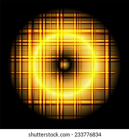 Gold abstract circle grid background