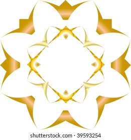 Gold abstract design